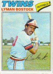 1977 Topps Baseball Cards      531     Lyman Bostock